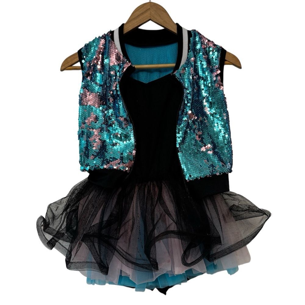Weissman Sequin Ballerina Halloween Dance Costume Size MC (10/12)